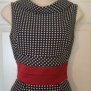 Donna Ricco Cowl Neck Fitted Dress